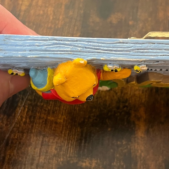 Charming Pooh Bear Welcome Sign - Blue and Gold - Picture 6 of 11